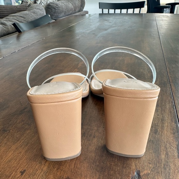 Nude heels with clear straps - Picture 4 of 5